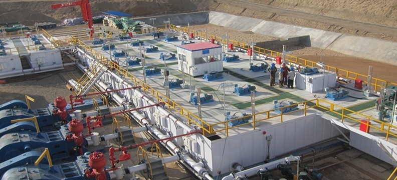 The drilling site